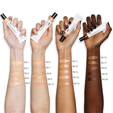 ysl nu bare look tint swatches|nu skin boots.